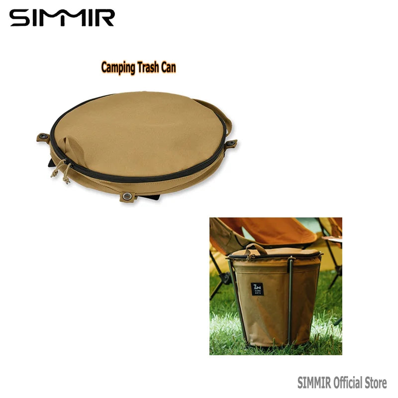 Self-Drive Camping Barbecue Cleaning BBQ Portable Cylinder, Camping Trash Can