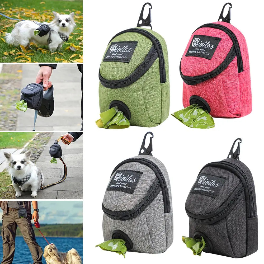 Pet Dog treat pouch Portable Multifunction Dog training bag Outdoor Travel Dog Poop Bag