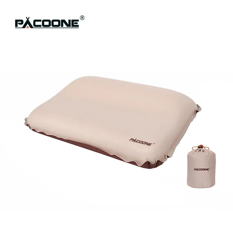 PACOONE Camping Pillow Self Inflating Pillow 3D Ultralight Sponge Pillow Outdoor Travel