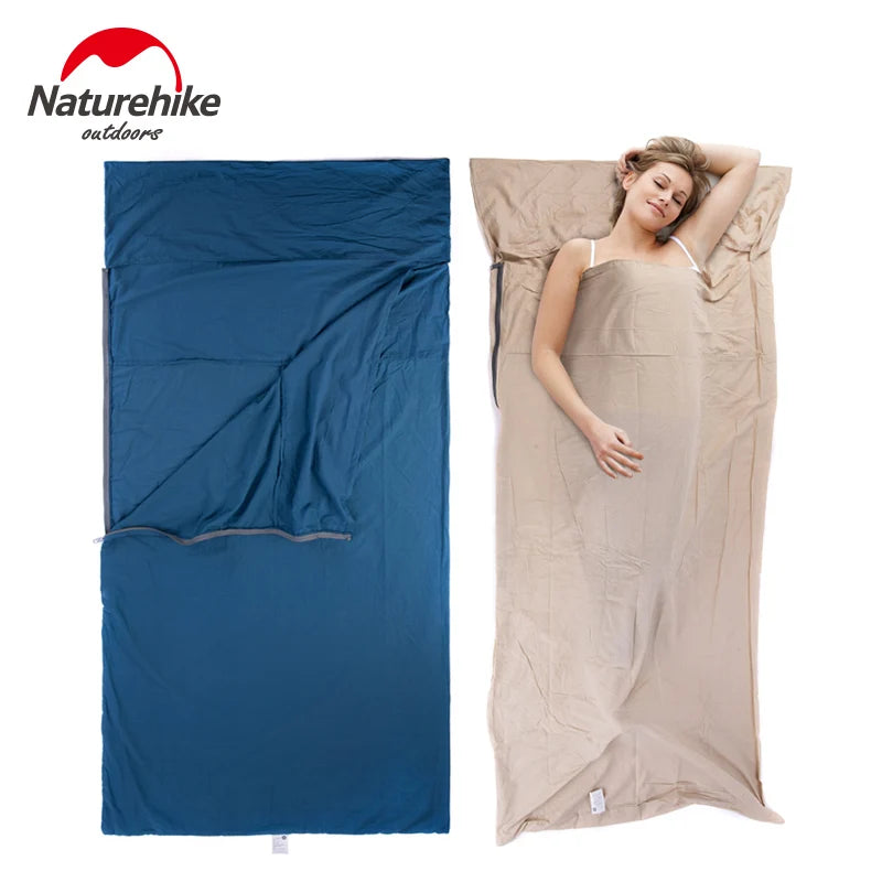 Naturehike Single Double Sleeping Bag Liner Envelope Ultra-light Portable Cotton Sleeping