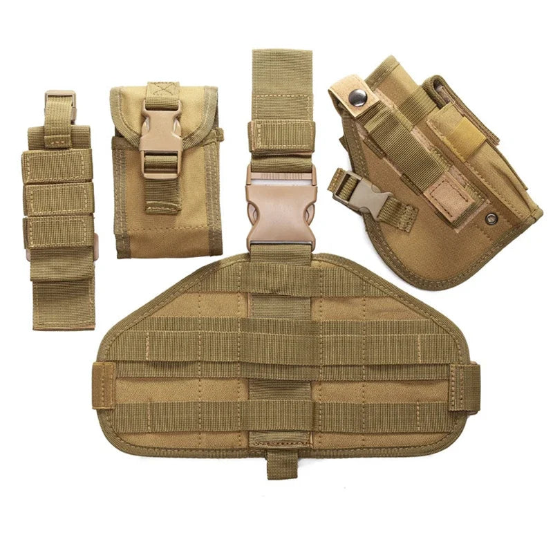 Tactical Gun Holster Army Multi-function Leg Bag Tied Leg Pistol Protective Handgun