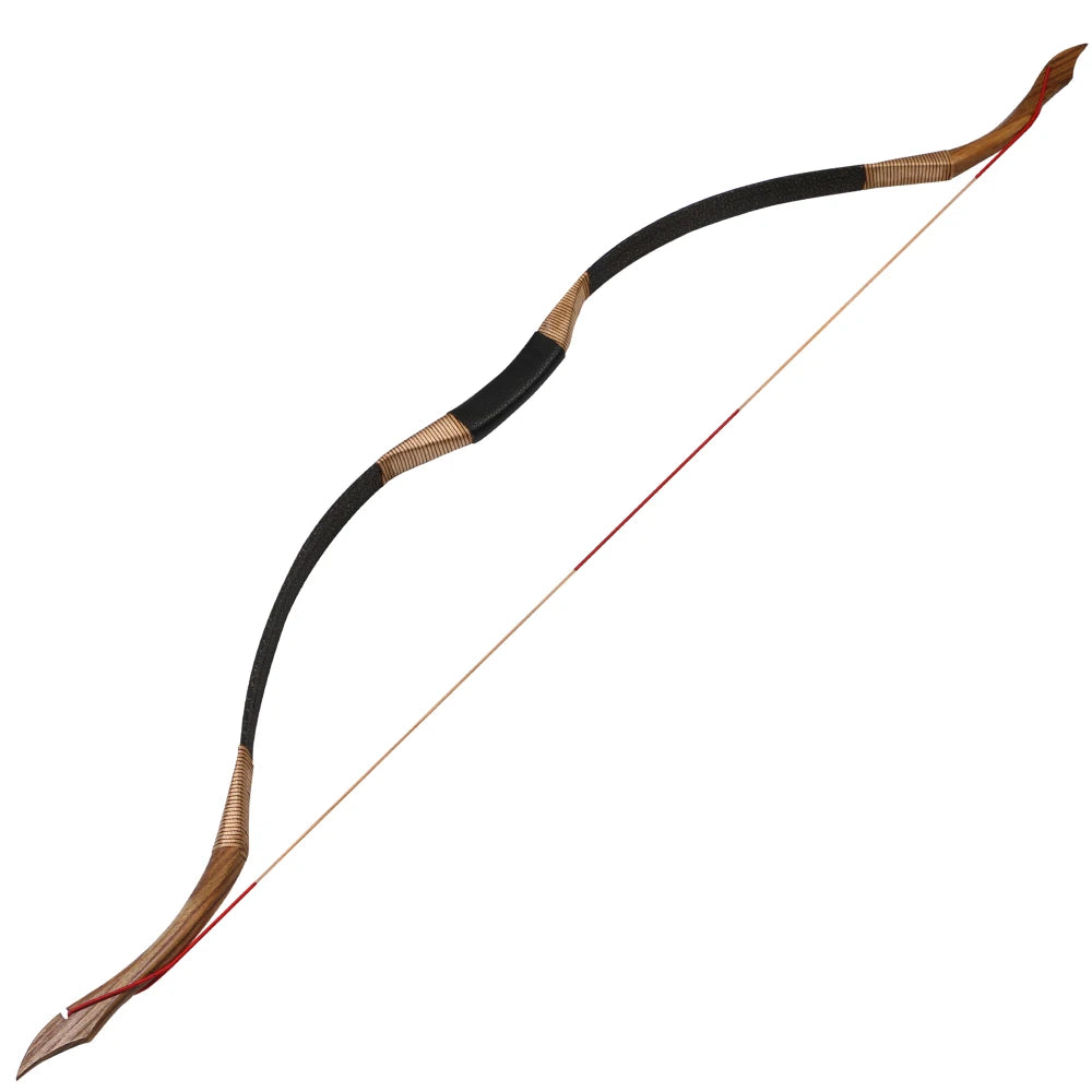 1pc 30-50lbs Archery Recurve Bow Traditional Bow Wooden Longbow for Outdoor Shooting Hunting Accessories