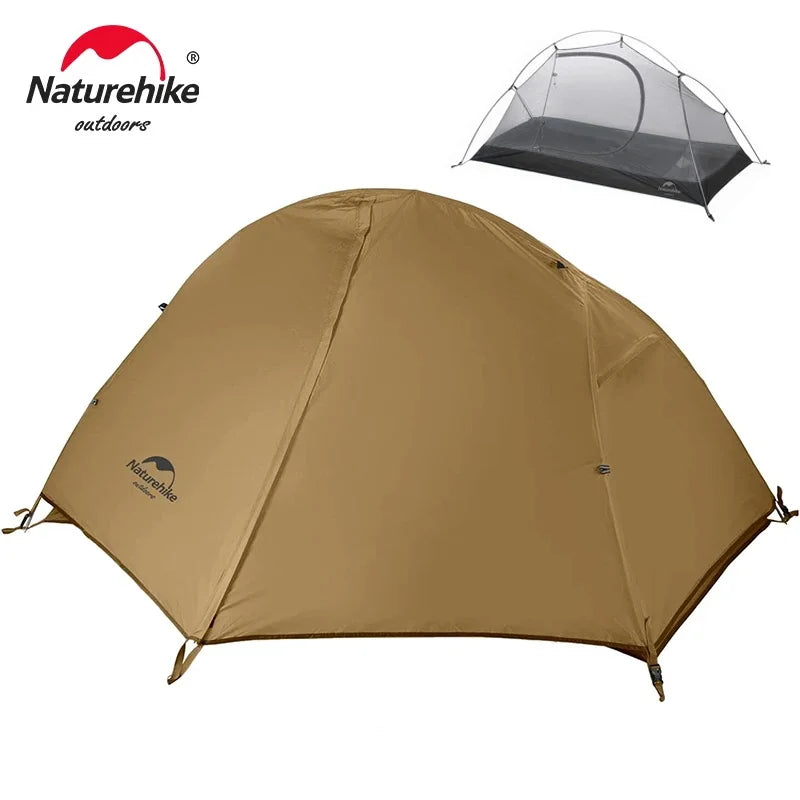 Naturehike Cycling Tent 1 Person Ultralight Backpacking Tent Double Layer Fishing Beach