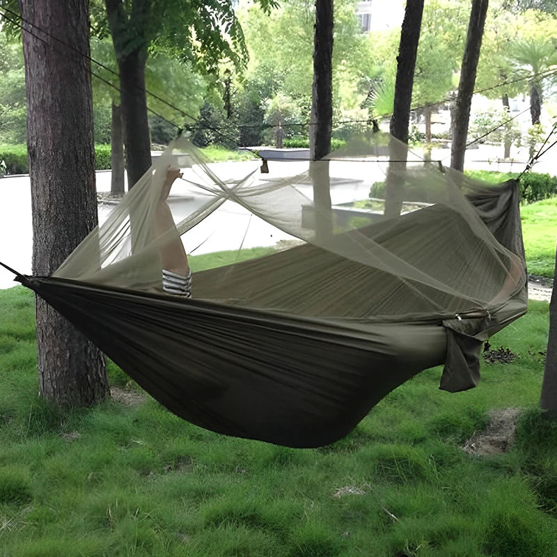 1-2 Person Hammock Outdoor Camping Hammock With Mosquito Net High Strength