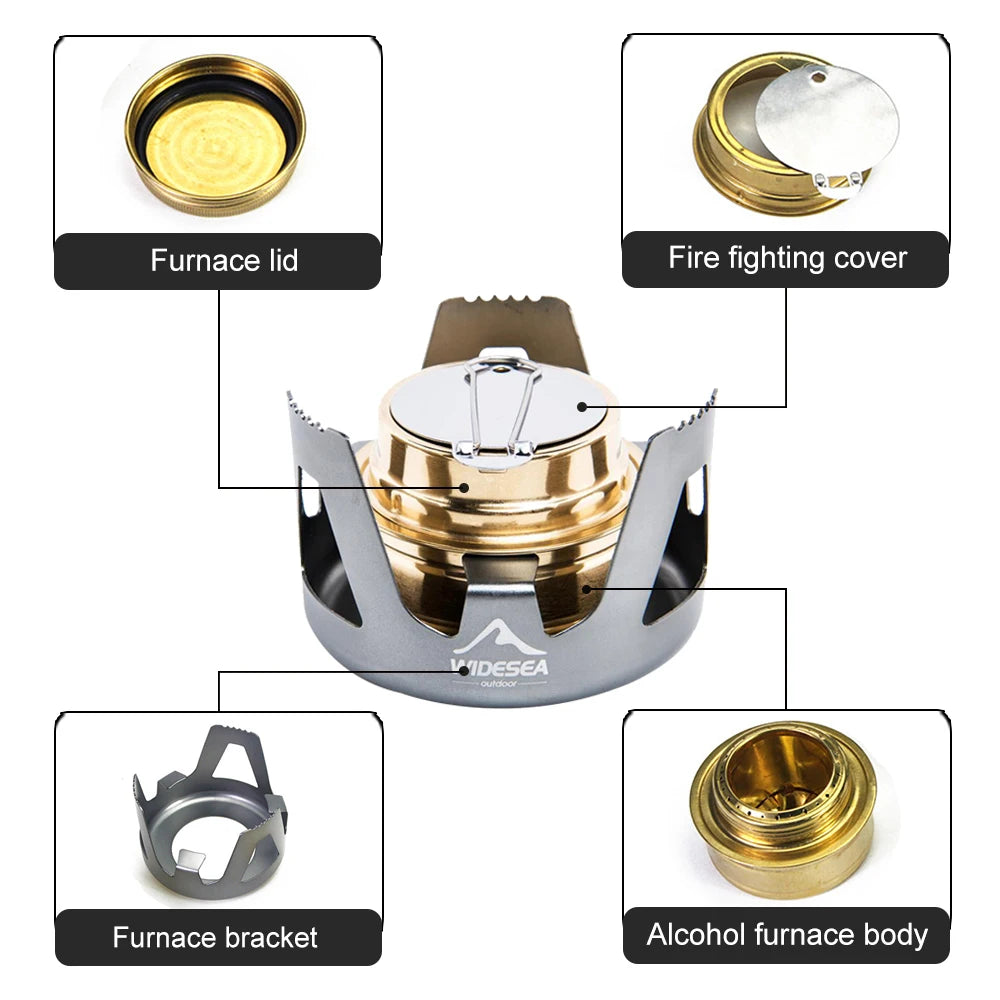 High Quality Outdoor Picnic Stove New Mini Ultra-light Spirit Combustor Alcohol Stove