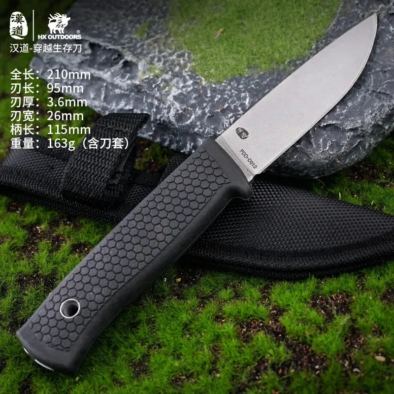HX OUTDOORS Tactical knife outdoor survival knife self-defense pocket knife high hardness sharp fruit TOOL