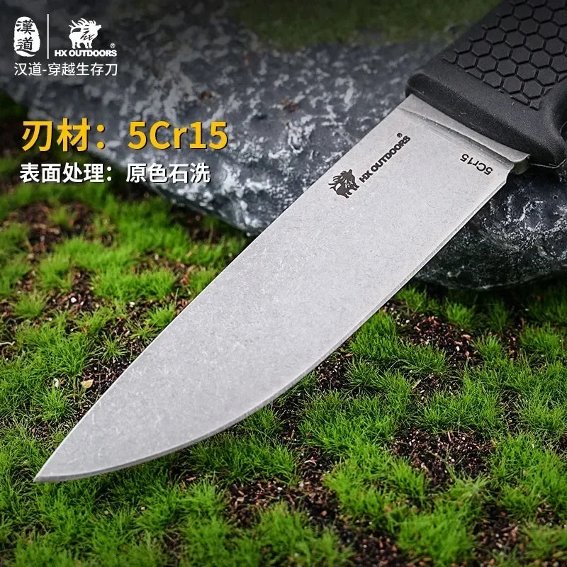 HX OUTDOORS Tactical knife outdoor survival knife self-defense pocket knife high hardness sharp fruit TOOL