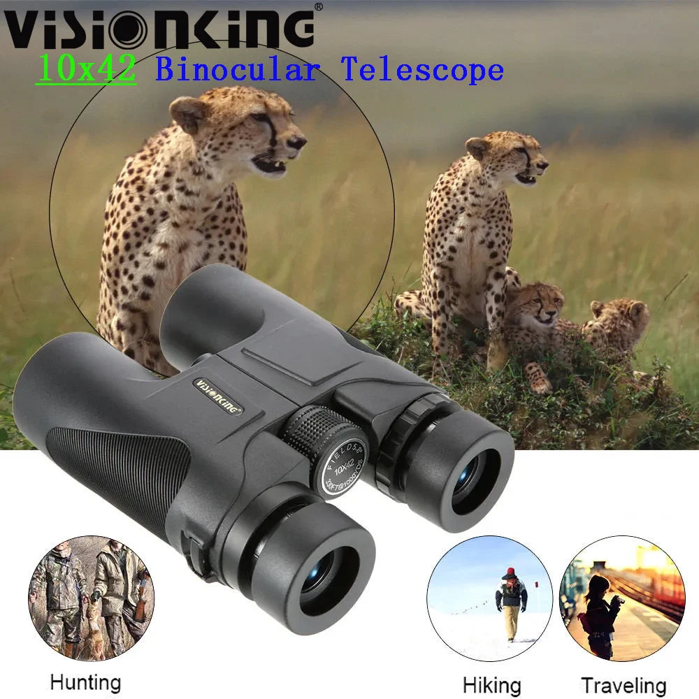 Visionking Long Range 10x42 Hunting Camping Binoculars BAK-4 FMC Waterproof Powerful