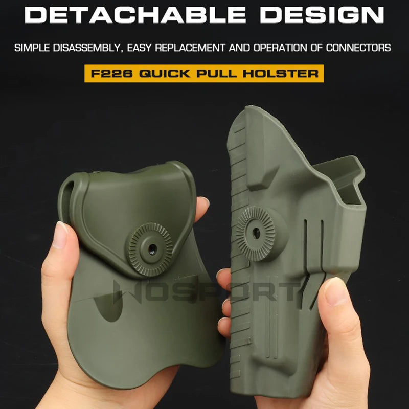 Tactical Quick Pull Gun Holster Military Airsoft Belt Paddle Holster Case for SIG SAUER P220 P225 P226 P228 P229 Norinco NP22