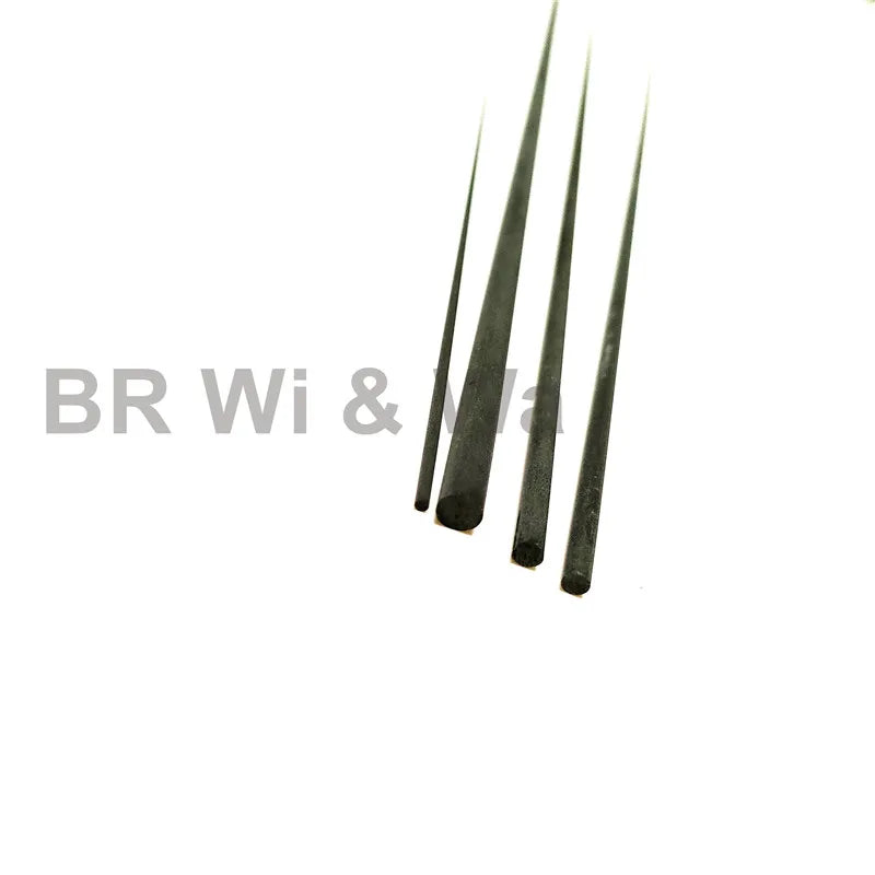 BR Wi & Wa 4PCS 50CM Solid Carbon Rod Tip Blank No Paint Rod Building Components