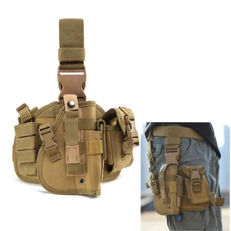 Tactical Gun Holster Army Multi-function Leg Bag Tied Leg Pistol Protective Handgun