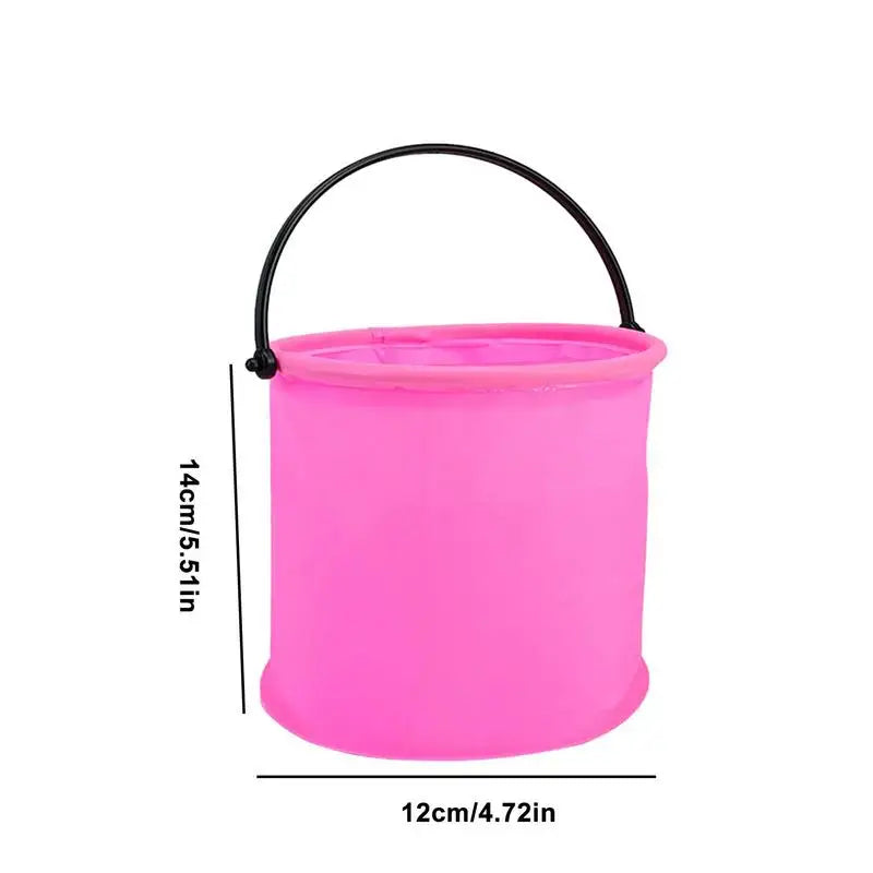 Collapsible Bucket Folding Beach Buckets Camping Gear Egg Hunt Game Party Supplies