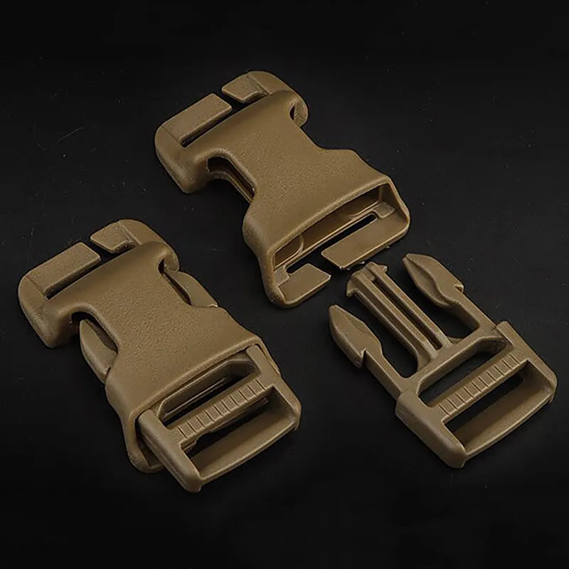 2Pcs Buckles Side Release Buckle Quick Attach Surface Mount CS Hunting Gear Airsoft