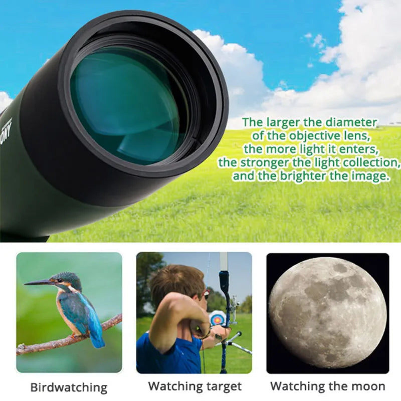 SVBONY SV28 50/60/70 Spotting Scope Zoom Telescope Powerful Monocular Waterproof