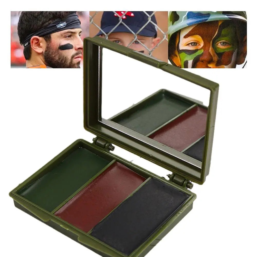 3 Colors Army Fans CS Shooting Face Paint Camouflage Oil Men Women Outdoor Military