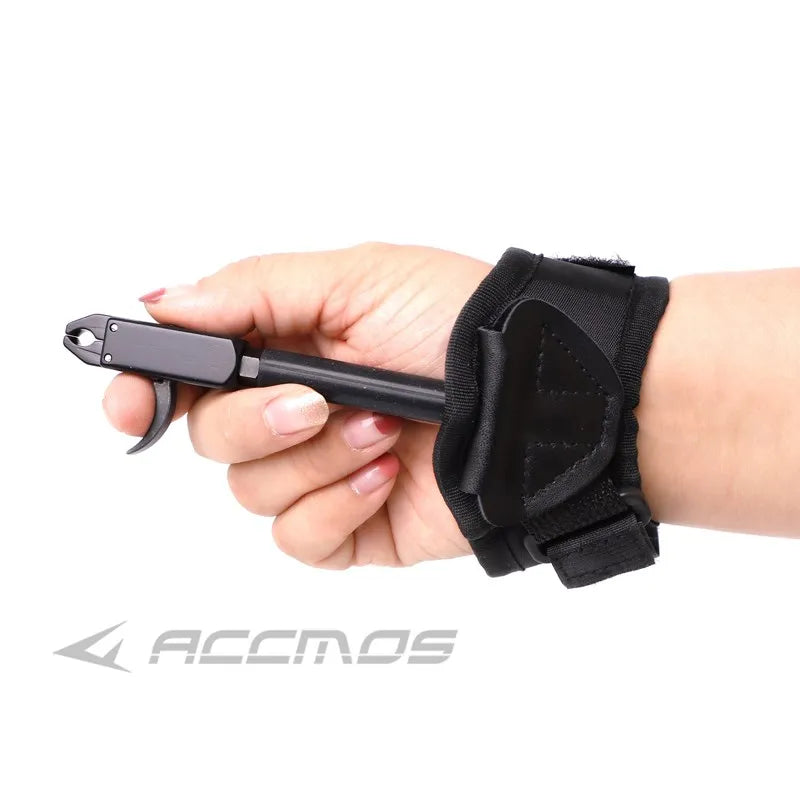 1pc Archery Caliper Release Aid  Arrow Trigger Wristband Release Compound Bow Strap Shooting Pro