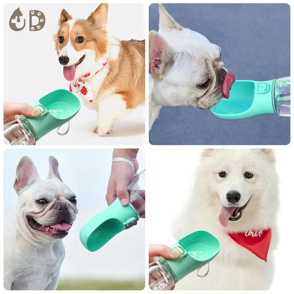 Portable Dog Water Bottle Food and Water Container Water Bowl Outdoor Walking Puppy