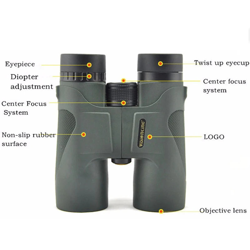 Visionking Long Range 10x42 Hunting Camping Binoculars BAK-4 FMC Waterproof Powerful