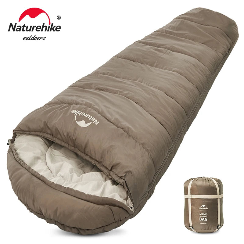 Naturehike Sleeping Bag MJ300 -1℃ Lightweight MJ600 -12℃ Mummy Sleeping Bag