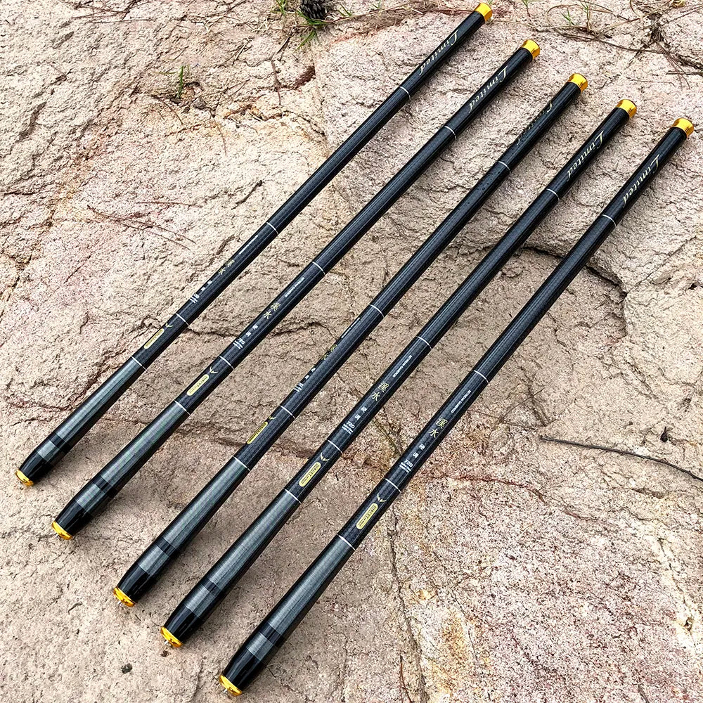 3.6M 4.5M 5.4M 6.3M 7.2M Telescopic Fishing Stream Rod Lake Hand Pole Carp Feeder