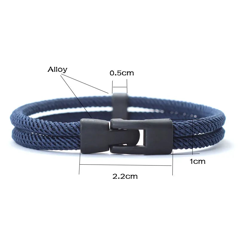 Fashion Mens Bracelet Bangle Milan Rope Nautical Braslet Homme Leisure Accessories