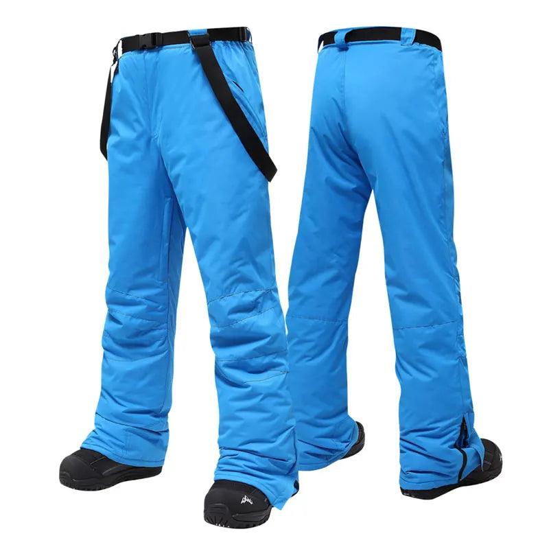 Ski Pants Men and Women Outdoor Windproof Waterproof Warm Couple Snow Trousers