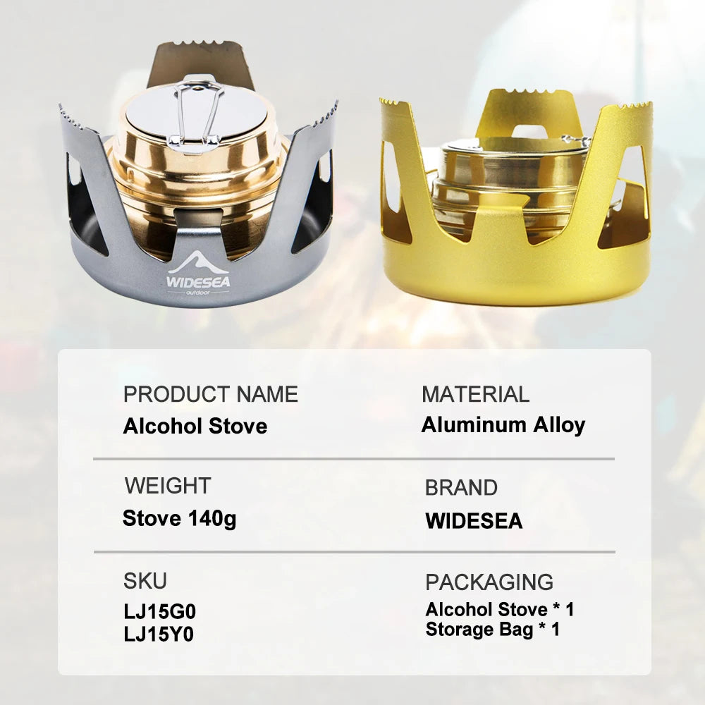 High Quality Outdoor Picnic Stove New Mini Ultra-light Spirit Combustor Alcohol Stove