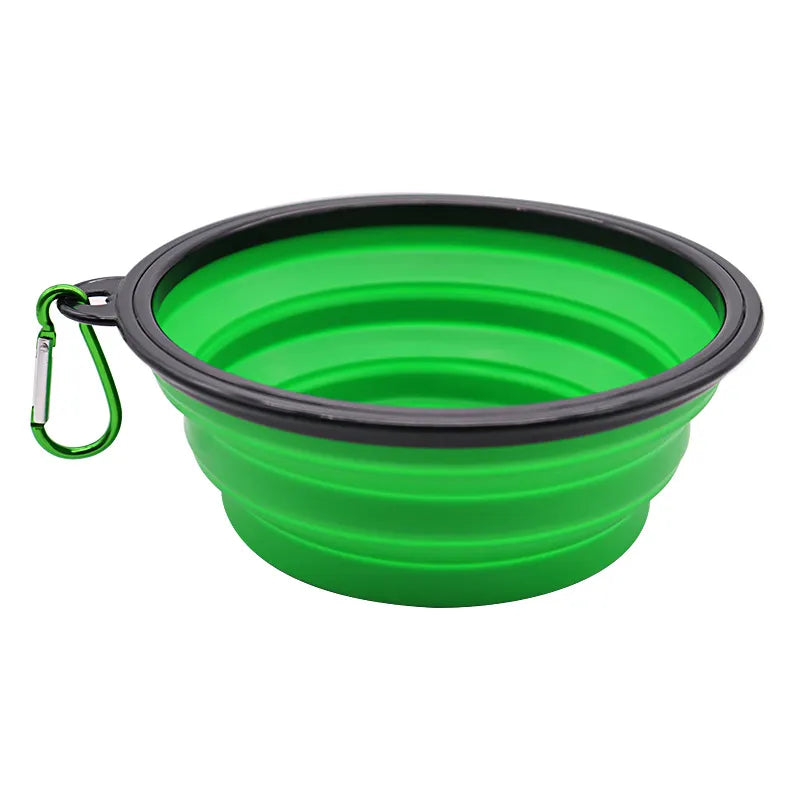 350ML Foldable Silicone Pet Bowl Portable Puppy Food Container Collapsible Feeder