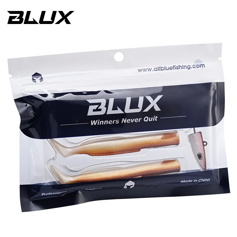 BLUX Happy Sandeel 13cm 27g Soft Live Eel Fishing Lure Paddle Tail Jig Head Hook