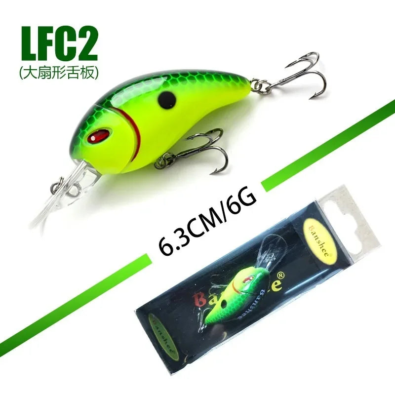 Micro Crankbait  63mm 6.2g  Mini Crankbait Fishing Lures Wobbler Square Bill Crank