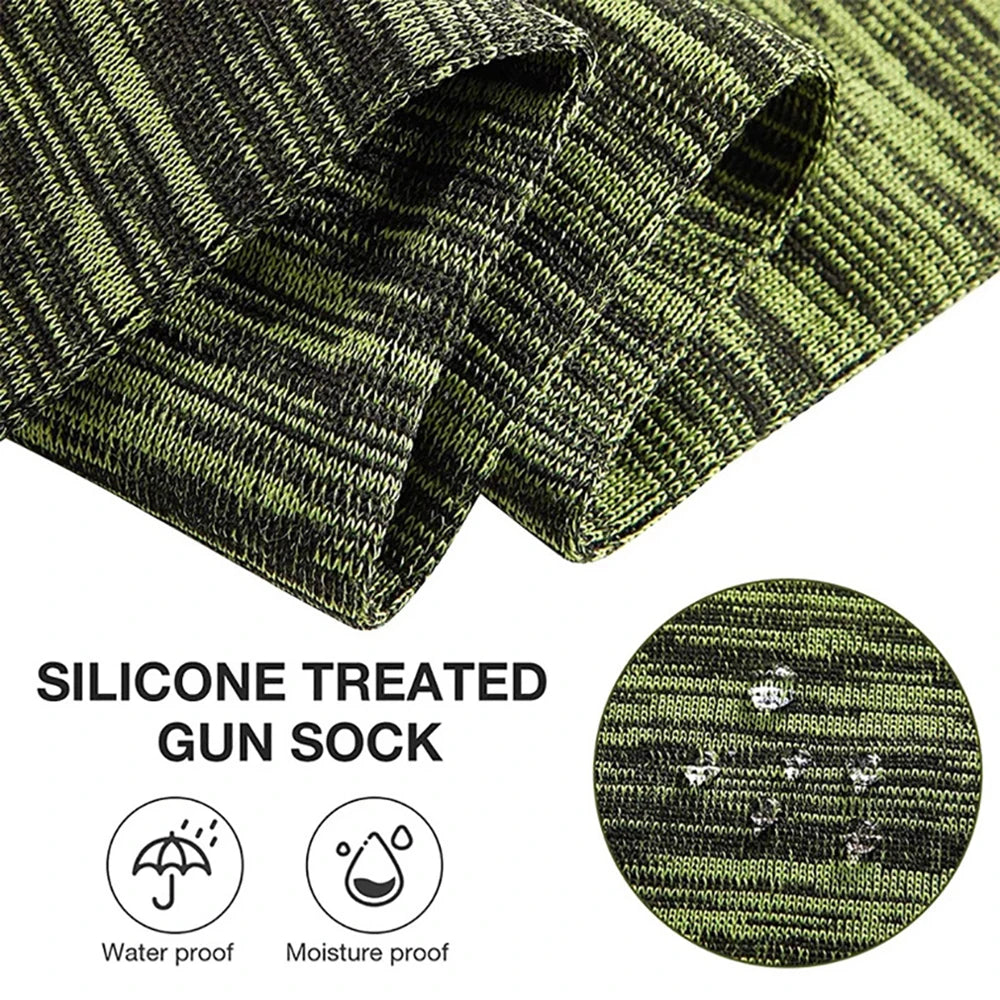 Gun Sock Airsoft Rifle Pistol Knit Polyester Protect Holster Dust-proof Moisture-proof