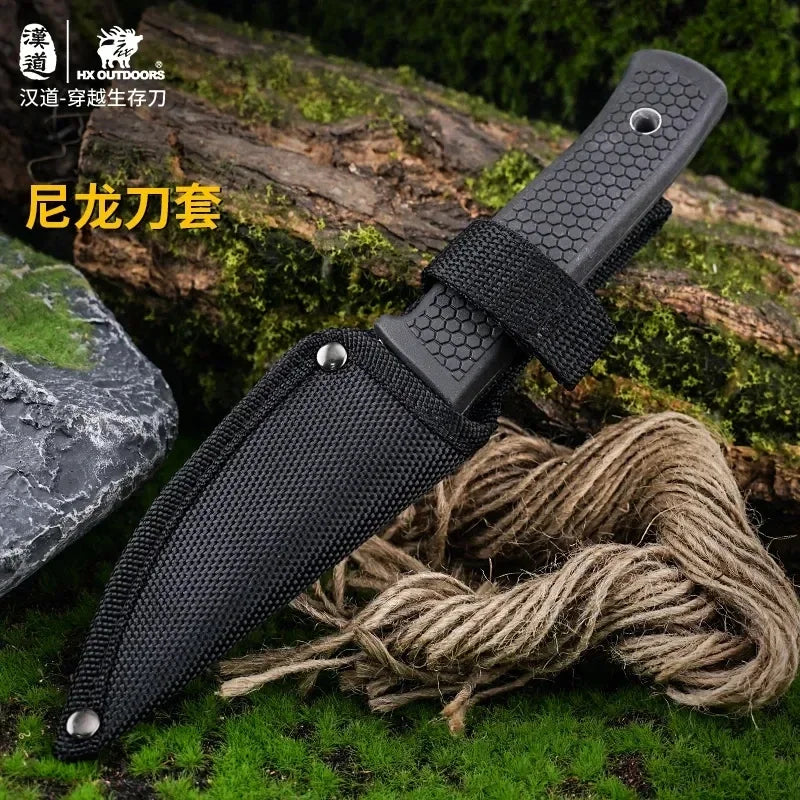 HX OUTDOORS Tactical knife outdoor survival knife self-defense pocket knife high hardness sharp fruit TOOL
