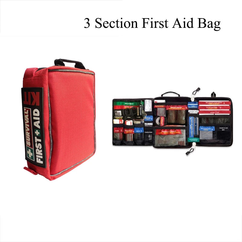 Handy First Aid Kit Waterproof Medical Bag for Hiking Camping Cycling Car Outdoor Travel Survival Kit Rescue Treatment