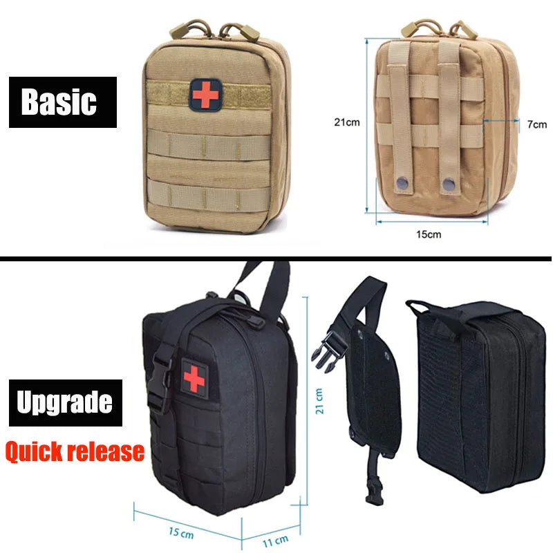 Tactical Waist Bag Military Molle EMT Quick Release First Aid Kit Medical Camping Hunting Accessories EDC Pack Outdoor Survival