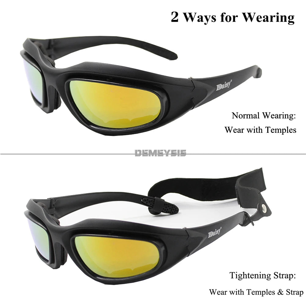 Outdoor Sports Eyewear Tactical Polarized Men Shooting Glasses Airsoft Glasses