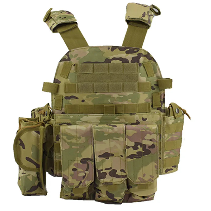 Nylon Pouch Molle Gear Tactical Vest Body Armor Hunting Plate Carrier Airsoft