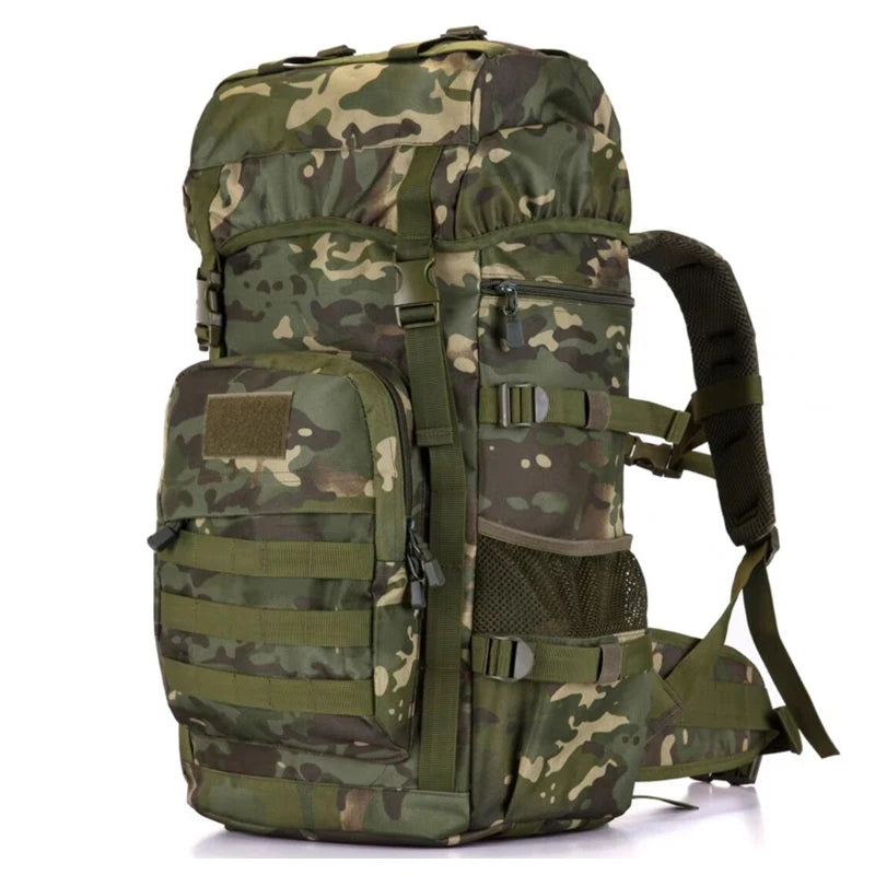 50L Military Tactical Backpack Large Capacity Outdoor Camping Mountaineering Bag