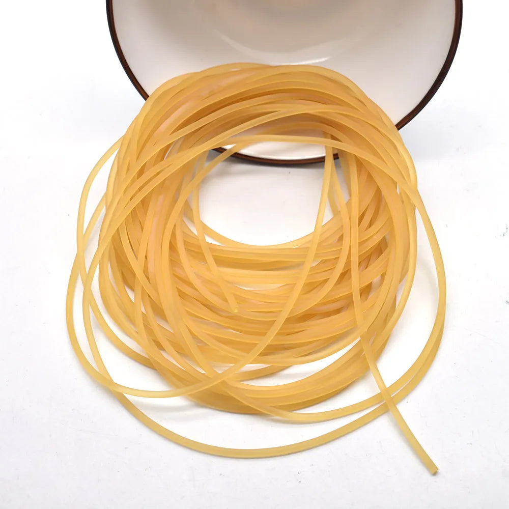 Diameter 2mm 3mm Latex Elastic Solid Rubber Band Elastic Fishing Slingshot Binding Rope