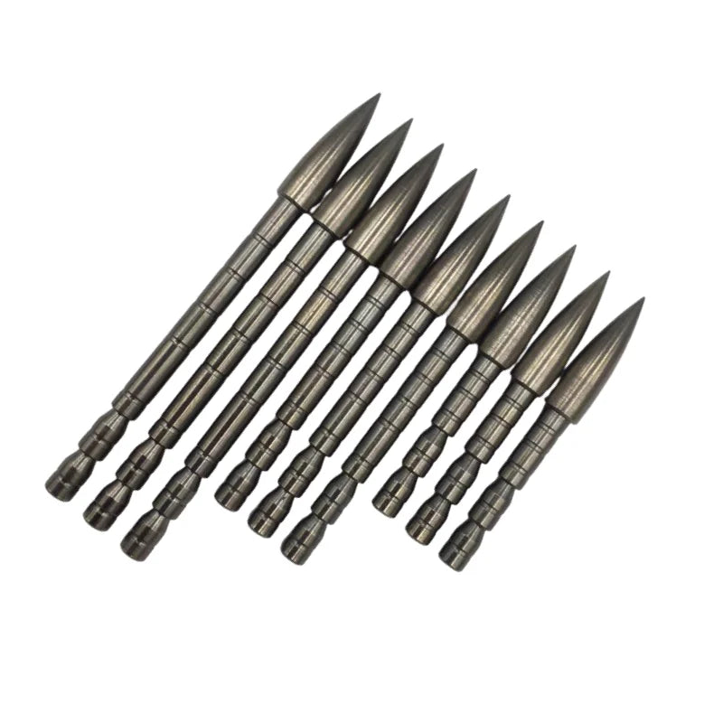 12PCS 4.2 mm Arrow Head DIY 80 100 120 Grain Bullet Point Tip For ID 4.2 mm Arrow Shaft Arrow Head Archery Accessory Bow