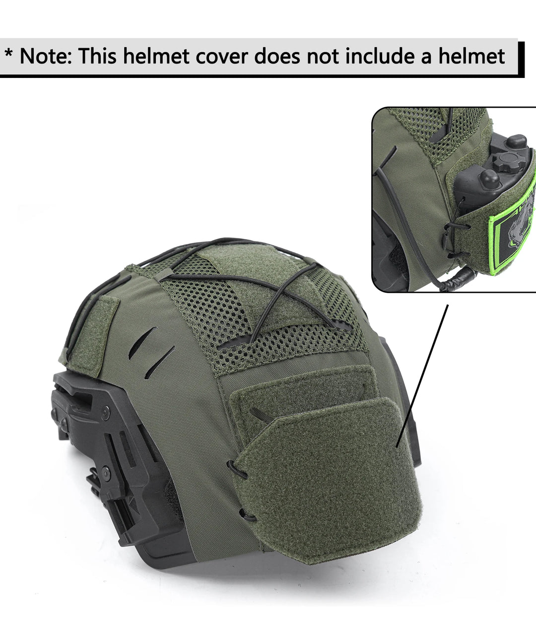 Dmgear Team Wendy Exfil Ballistic Bump Helmet Cover Mesh XL Multicam Ranger Green