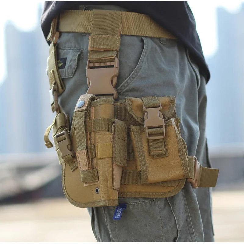 Tactical Gun Holster Army Multi-function Leg Bag Tied Leg Pistol Protective Handgun