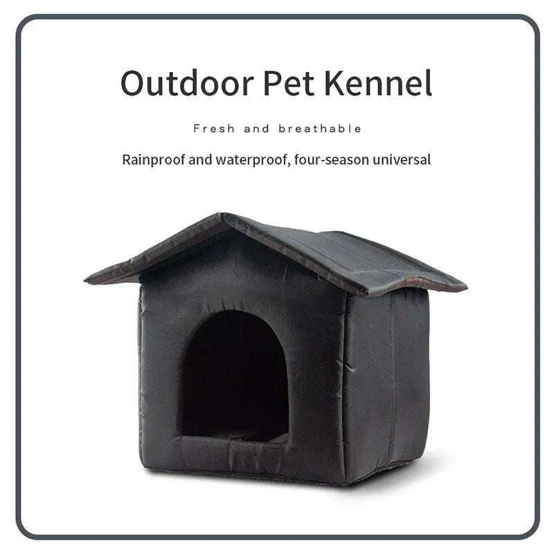 Outdoor Waterproof Warm Dog Kennel Oxford Cloth Detachable Folding Cleaning Cat Nest