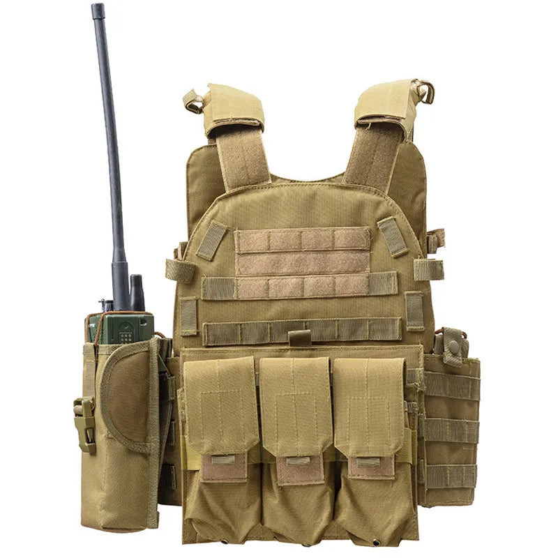 Nylon Pouch Molle Gear Tactical Vest Body Armor Hunting Plate Carrier Airsoft