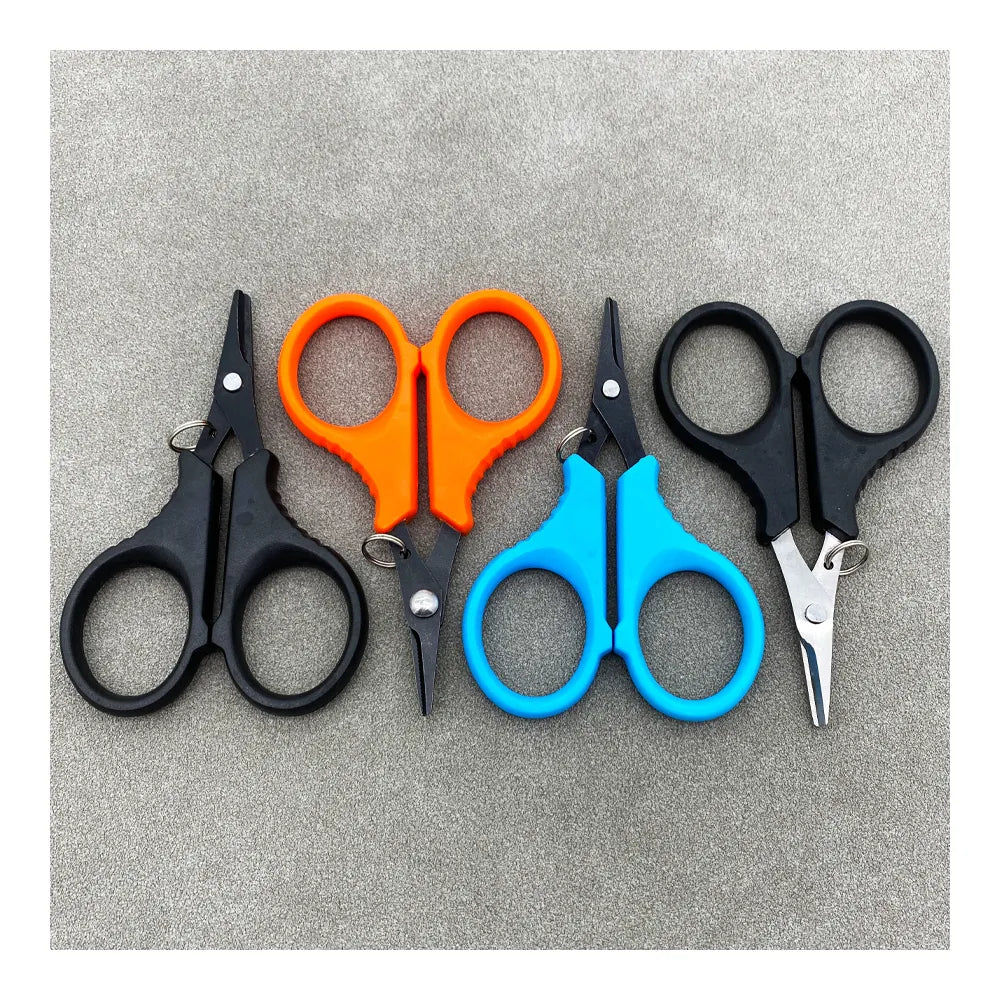 1pc Titanium coating Stainless steel fishing scissors fishing line scissors Mini Short