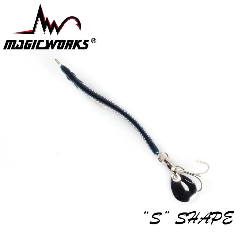 MAGIC WORKS Metal Jig Spoon 10g 15g 20g 30g Slow Jig Crap Fishing Supplies Sea Bass