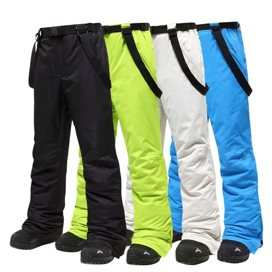 Ski Pants Men and Women Outdoor Windproof Waterproof Warm Couple Snow Trousers