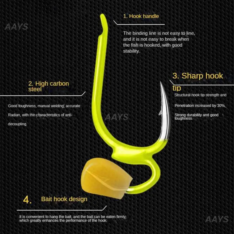 Bait Hook Fish Gear Fishing Tackle Double Hook River Fishing Two Strength Tip Fishing