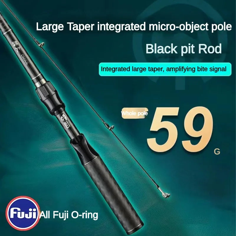 Ultra-light Fishing Rod Carbon Fiber Spinning/casting Lure Pole Bait Weight 1-9g Fast Trout