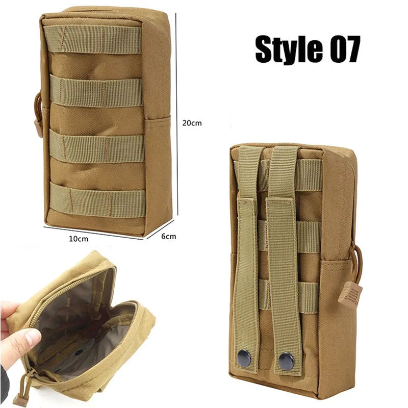 Tactical Bags Molle Pouches Military Gear Waist Bag Men Phone Pouch Camping Hunting