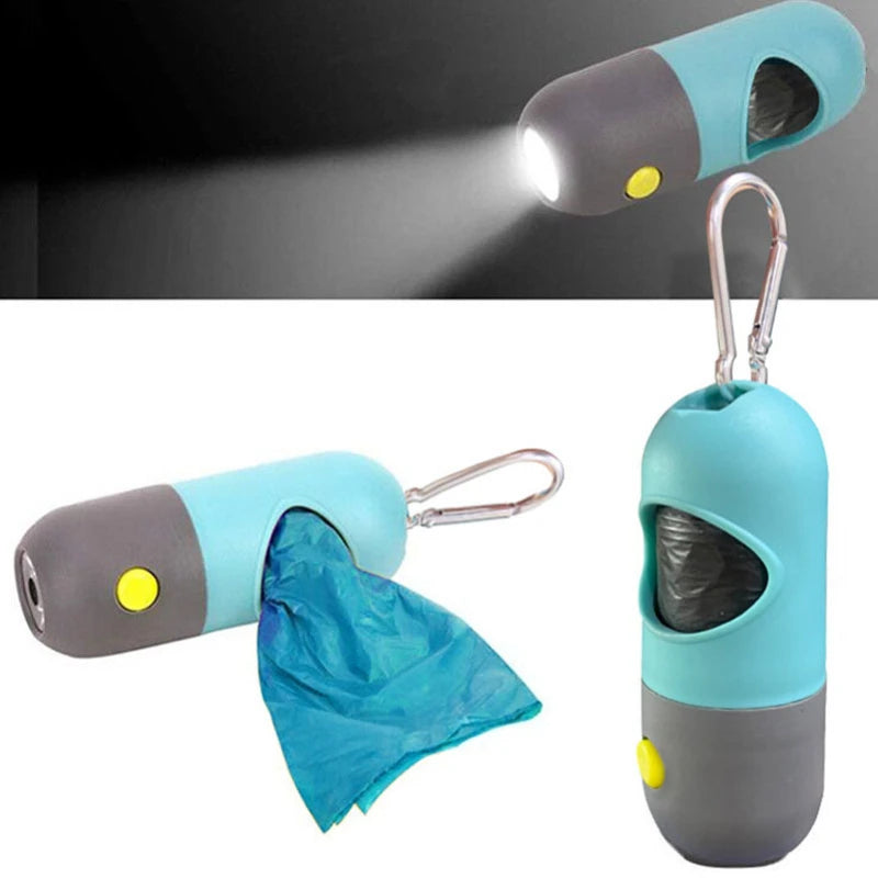 Portable Dog Poop Bags Dispenser Trash Sack Case Carrier Outdoor Garbage Storag Box